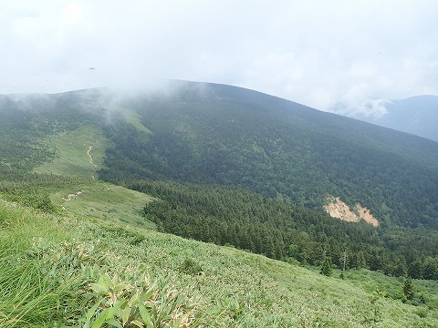 西吾妻山登山道 裏磐梯ビジターセンター